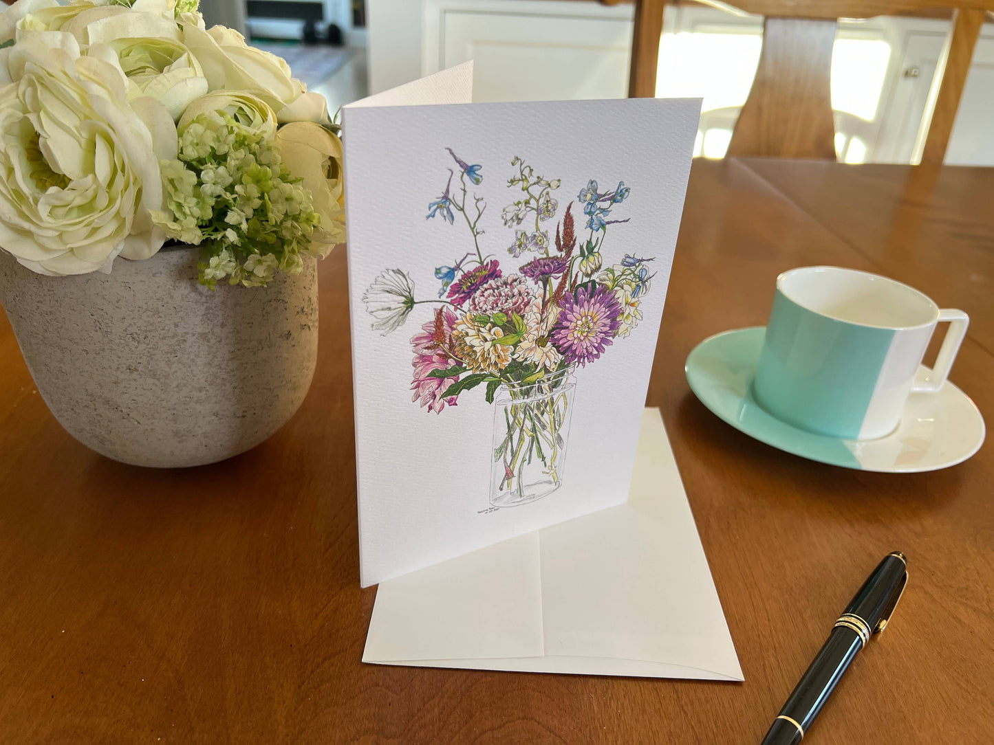 Vivid Cottage - Delicate Blues - card