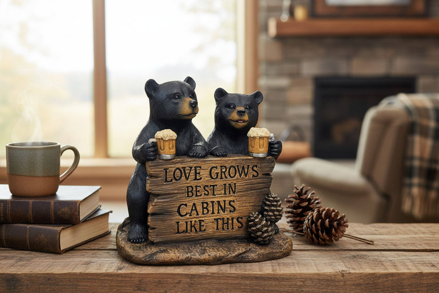De Leon Collections - CABIN COMPANION LOVE GROWS, 6"X3.75"X5.75"