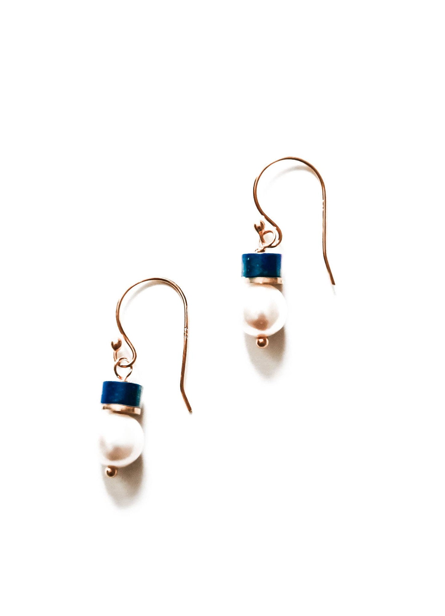 Sea Lily - 964B-E lapis colored earrings