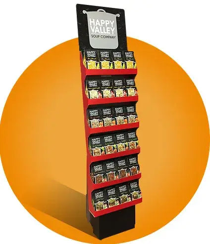 Happy Valley Soup Company - Stand Up Display Rack