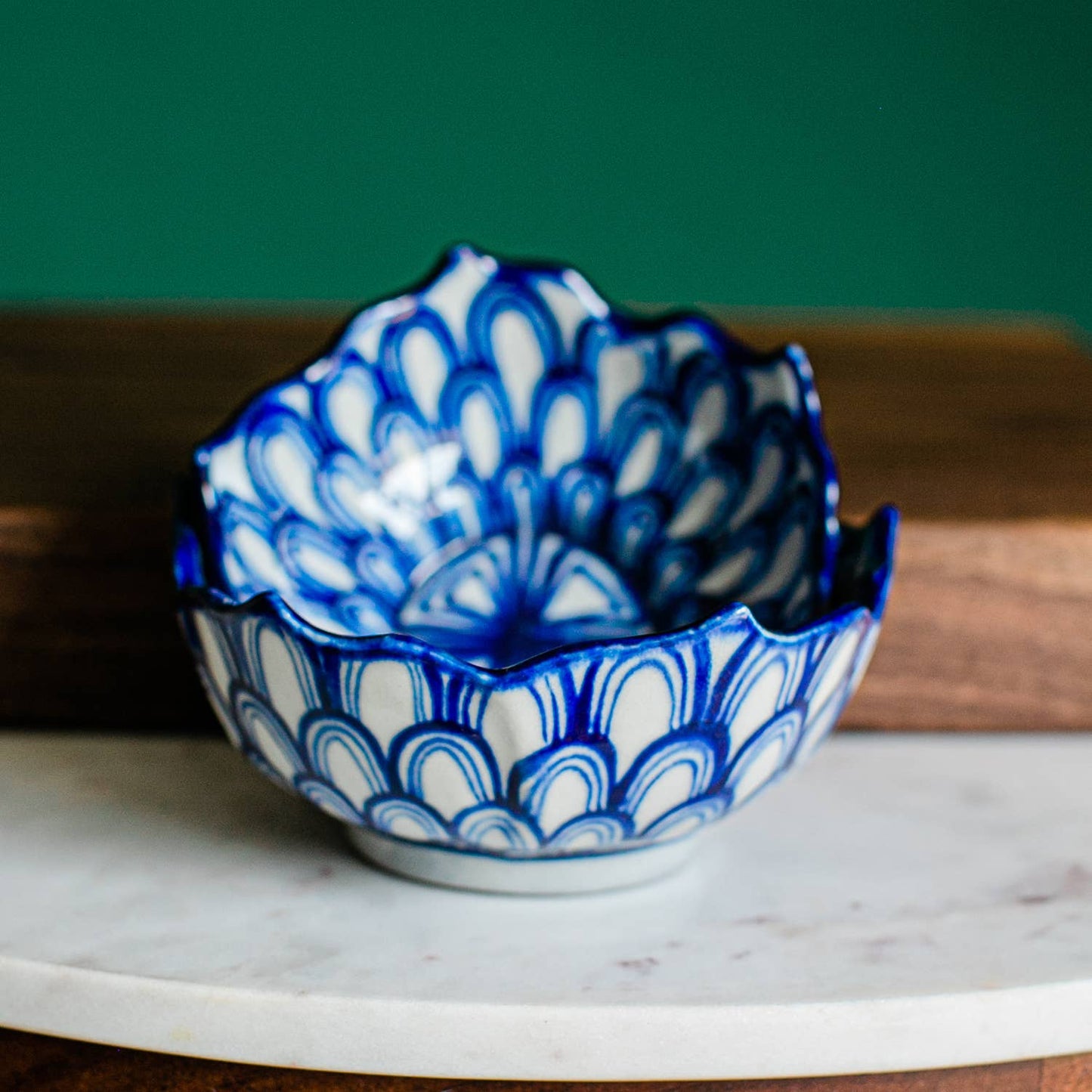 Lucia's Imports - Lotus Bowl Small Azul