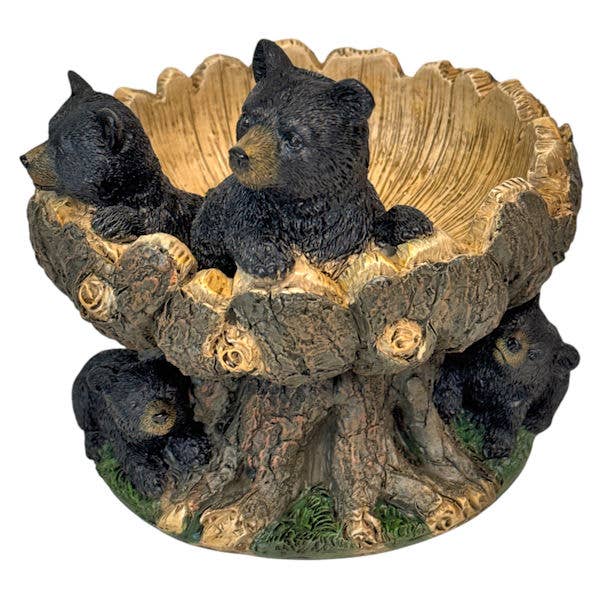 De Leon Collections - BEAR AND 3 CUBS BOWL