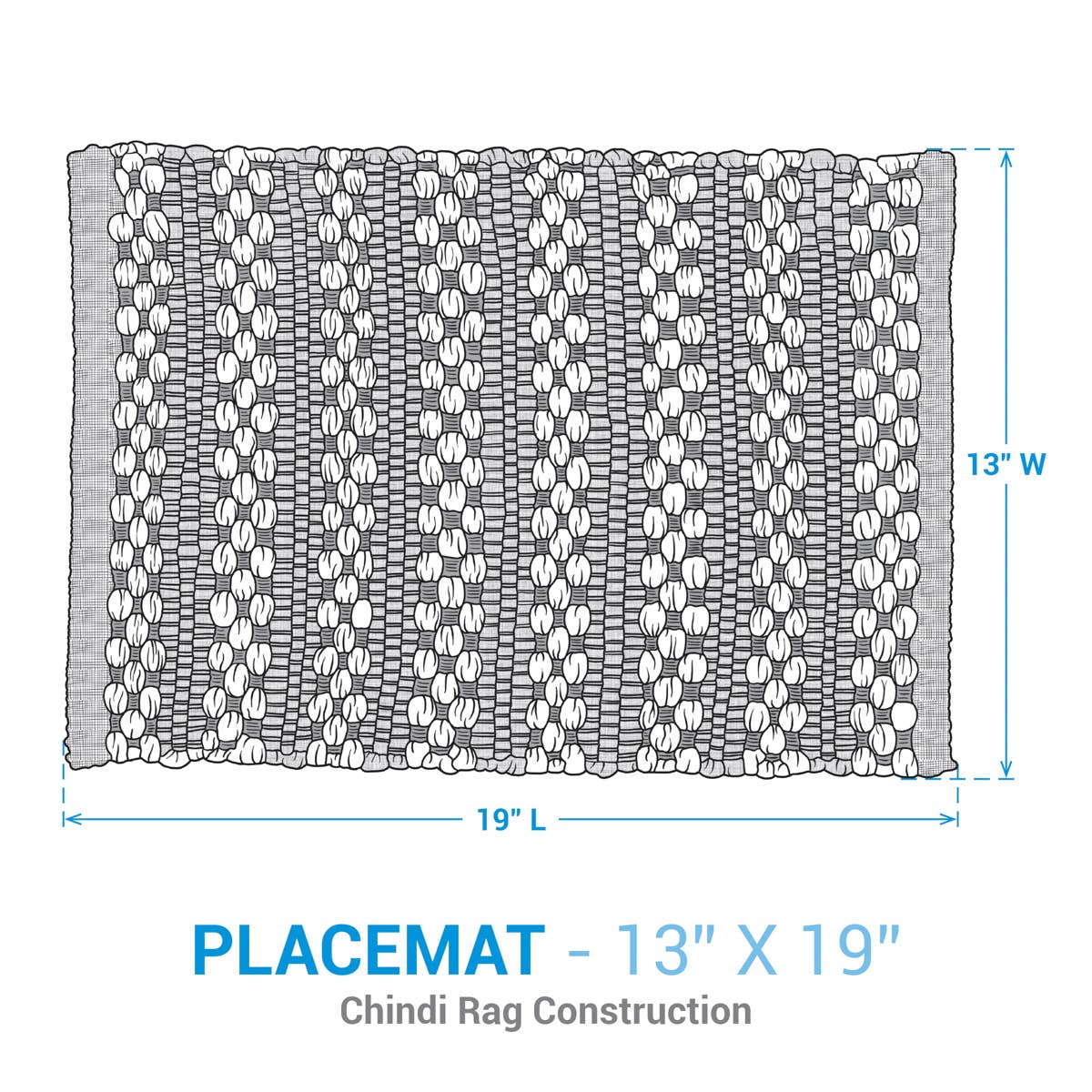 Split P - Ryland Chindi Placemat