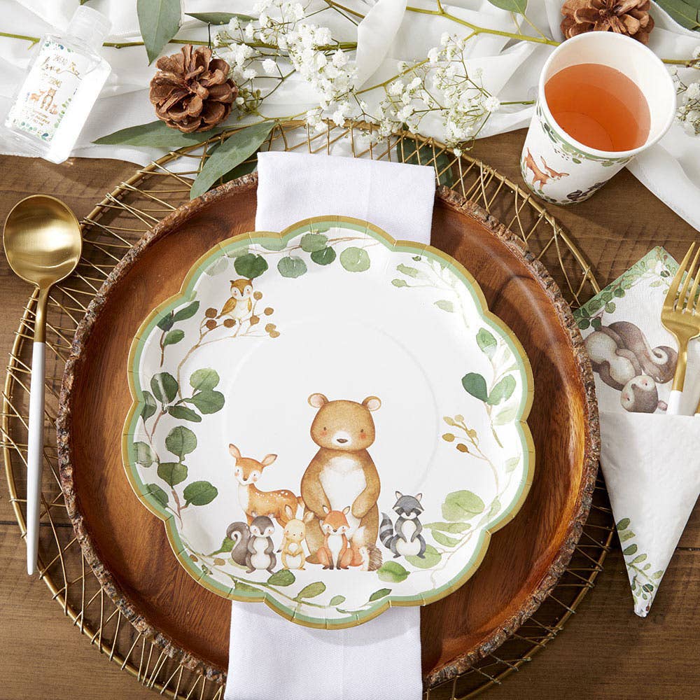 Kate Aspen - Woodland Baby 9 in. Premium Paper Plates (Set of 16)