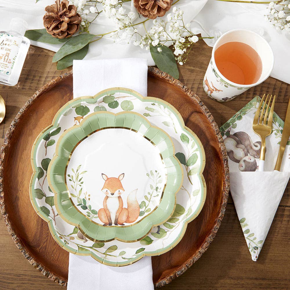 Kate Aspen - Woodland Baby 9 in. Premium Paper Plates (Set of 16)