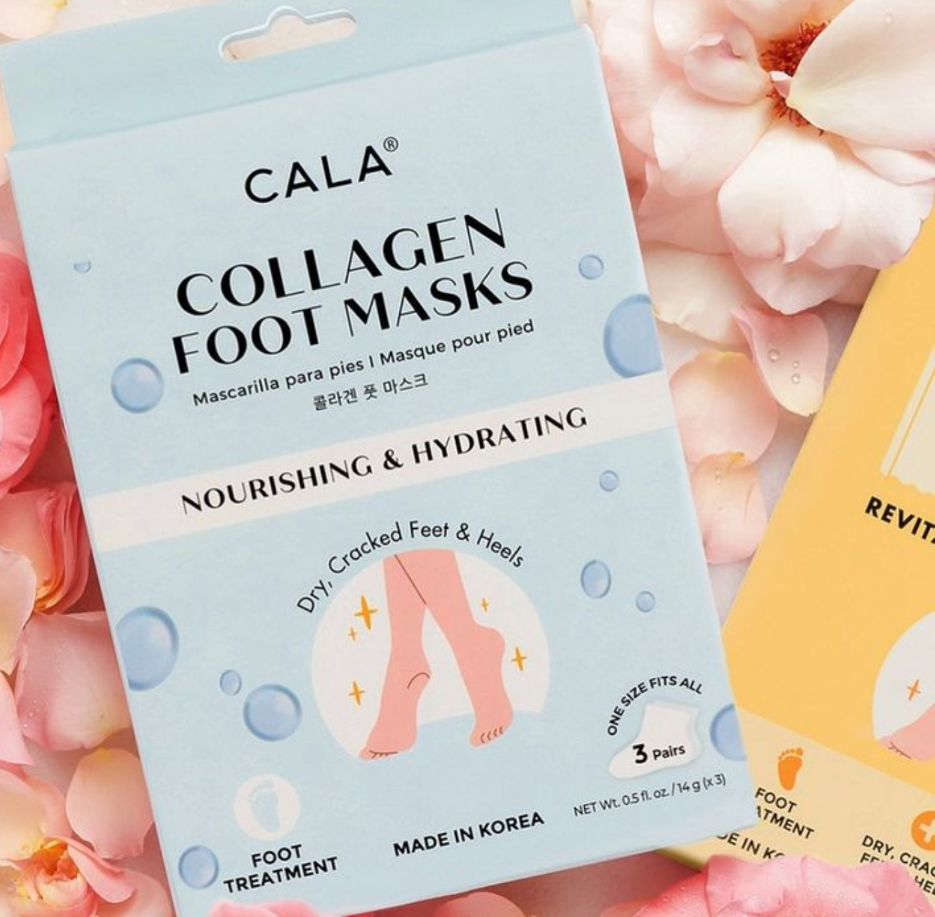 Best Beauty Group - CALA Vitamin C or Collagen Foot Mask Treatment: Collagen