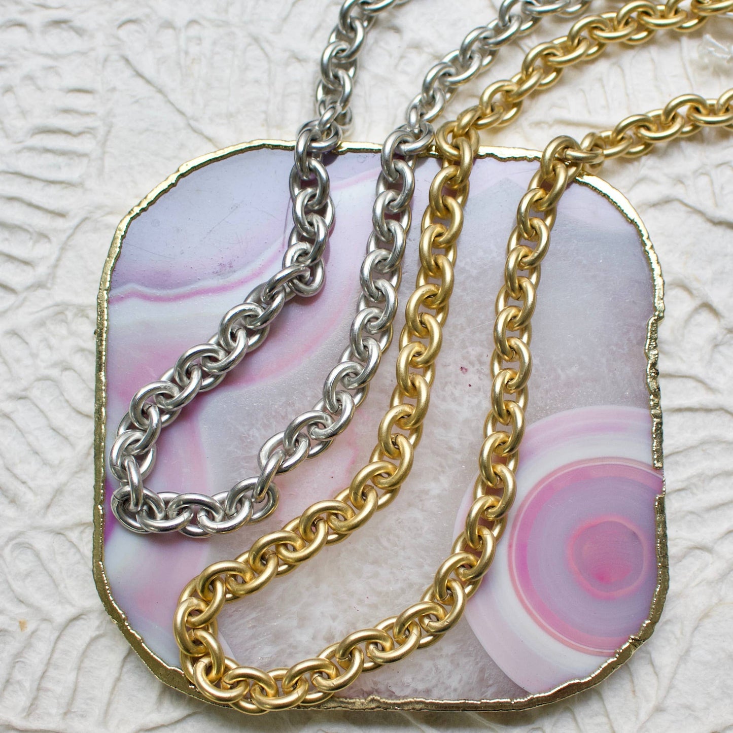 a.v. max - Lux Baroque Chain Necklace: Matte Gold