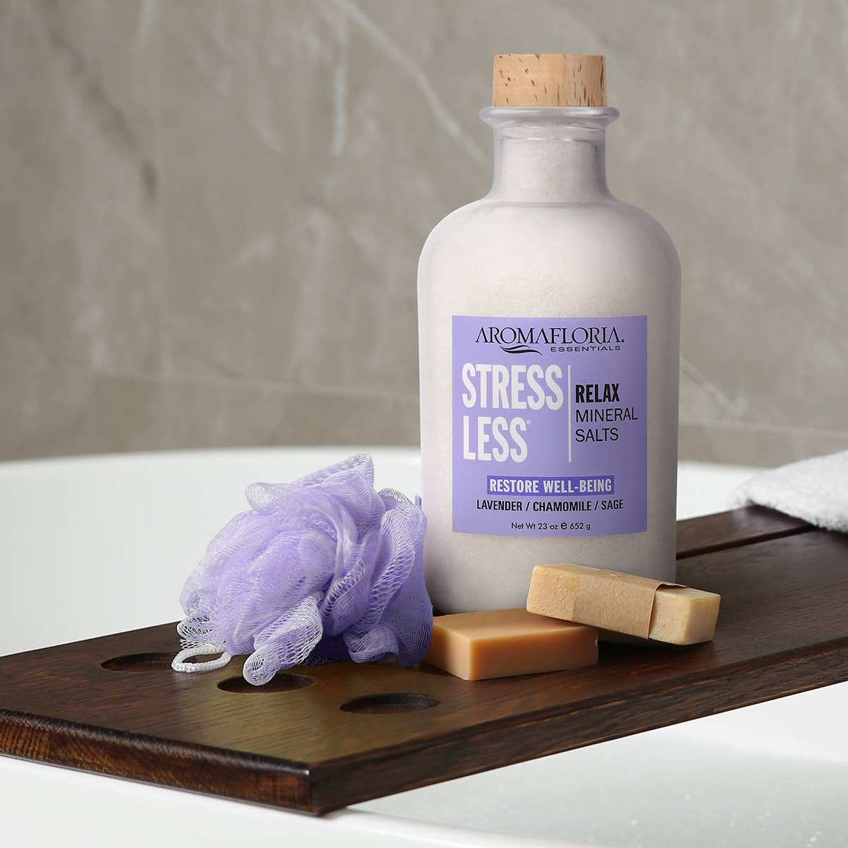 Aromafloria Essentials - Stress Less Relax Mineral Salts