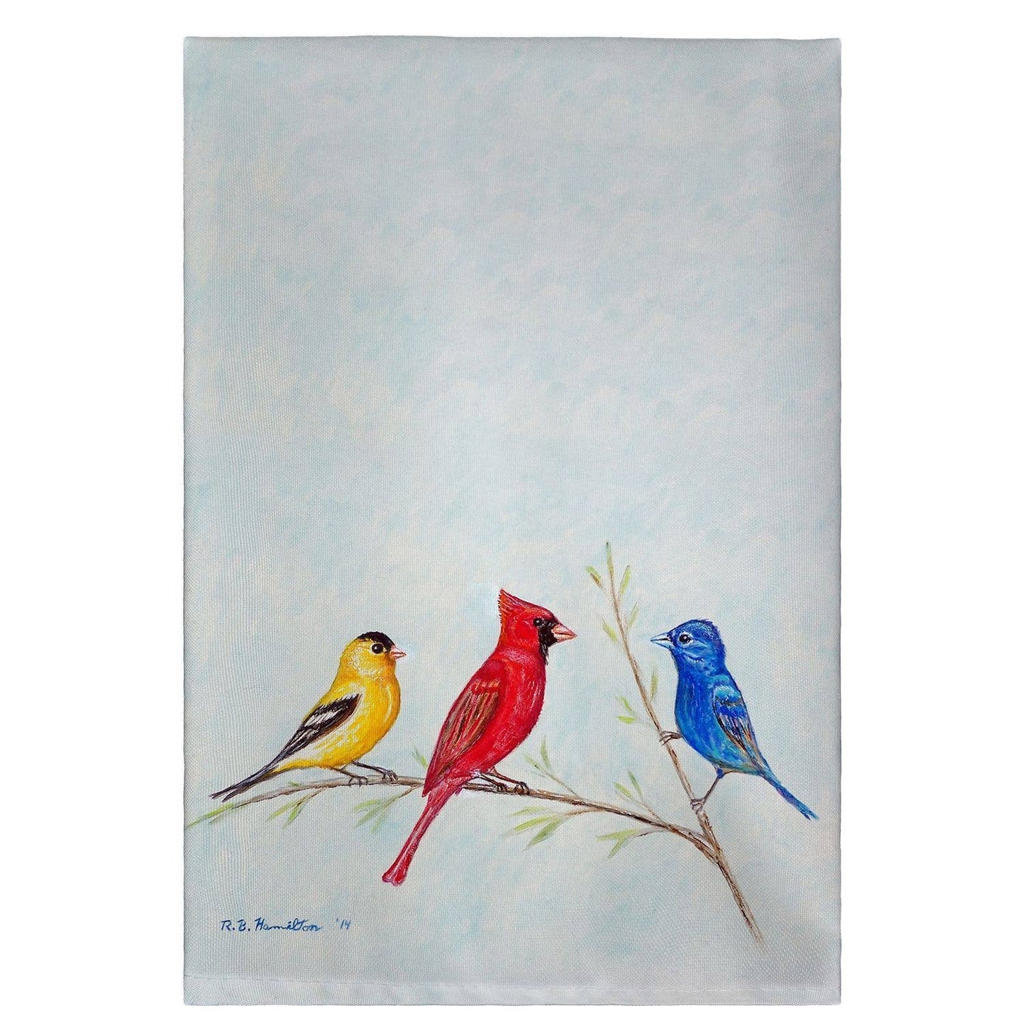 Betsy Drake Interiors - Three Birds Guest Towel
