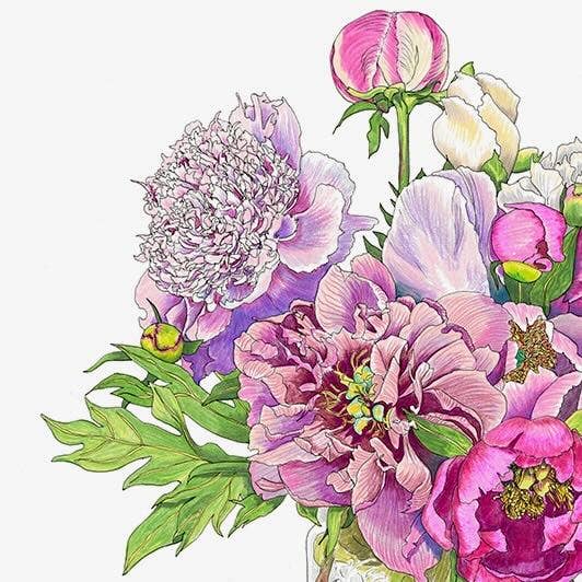 Vivid Cottage - Peak Peonies - card