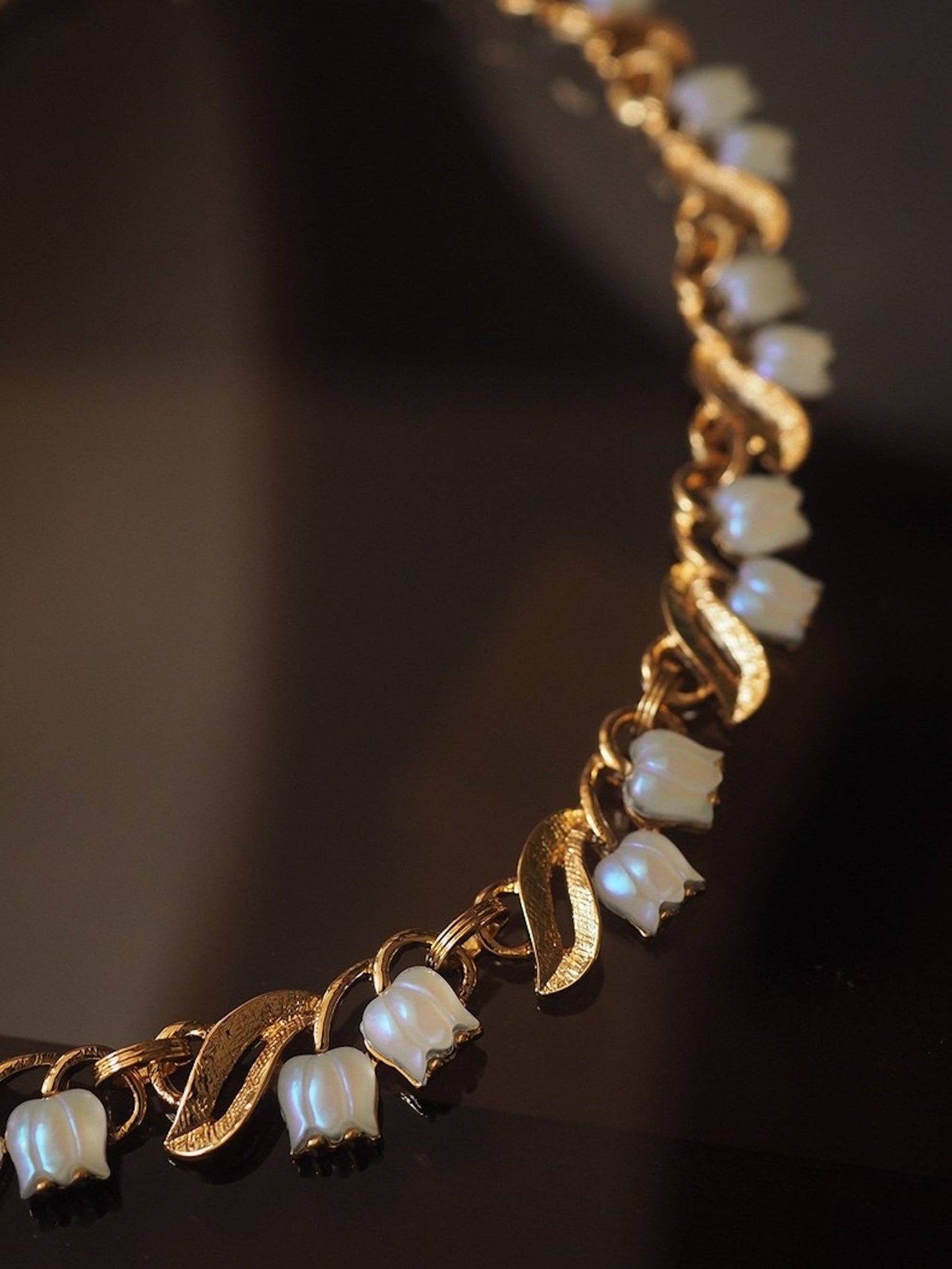 Cici’De Jewelry Amsterdam - Moonlight Muguet - Vintage Lily of the Valley necklace