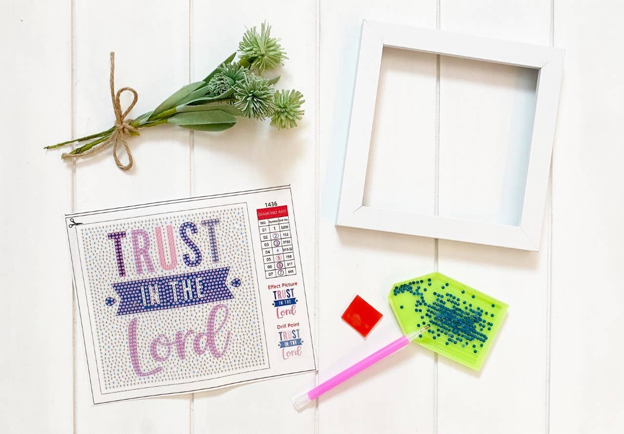 Addison Lane Designs Inc. - Trust in the Lord Diamond Art Kit