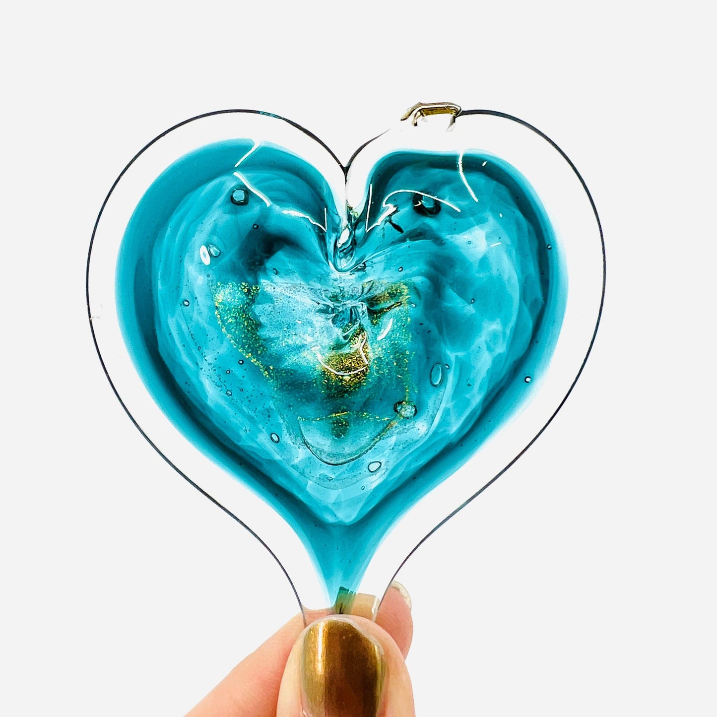 Luke Adams Glass - Birthstone Small 3" Hearts Set: 12 (1 of each)