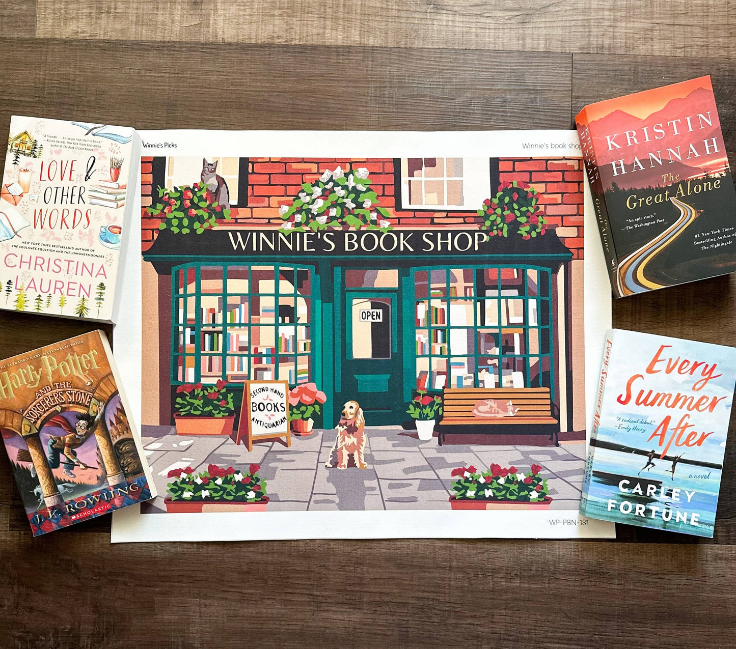 Winnie's Picks - Autumn Bookshop Paint Kit 2024: 16x20