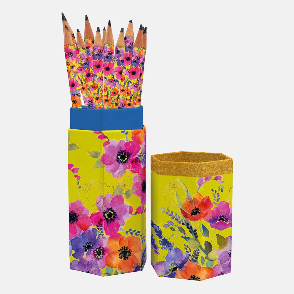 The Gifted Stationery Company - Pencil Set - Anemones