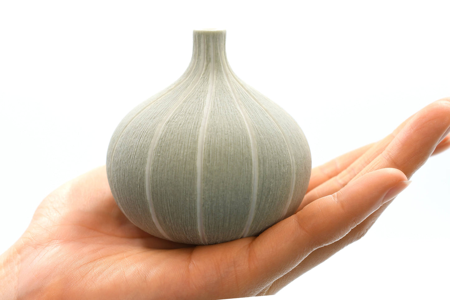 Art Floral Trading LLC - 192GREY17 CONGO TINY S - GREY 17 Porcelain bud vase