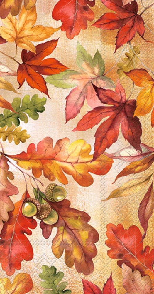 Boston International - Paper Guest Towels 16 ct Bright Autumn Fall / Thanksgiving