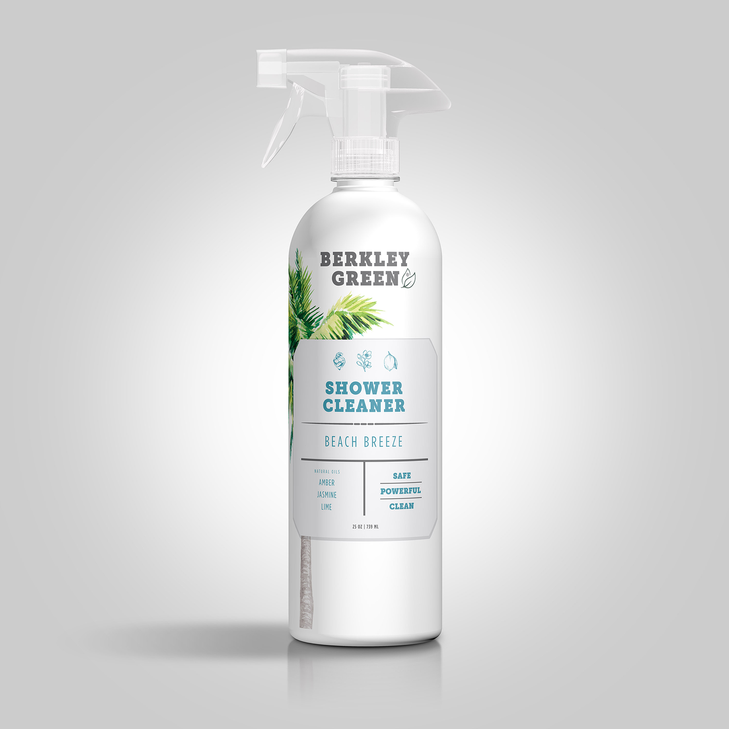 Berkley Green - Eco Shower Cleaner, Beach Breeze (25oz bottle): 6 Pack