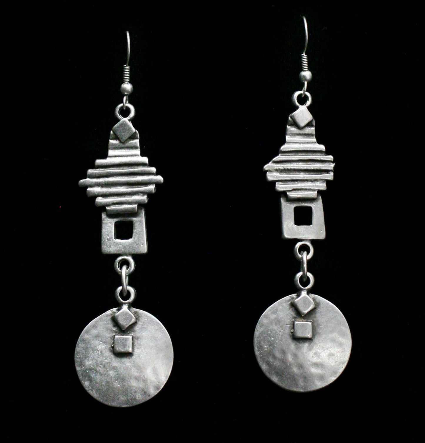 Chanour - Handmade Pewter Earrings - KU45