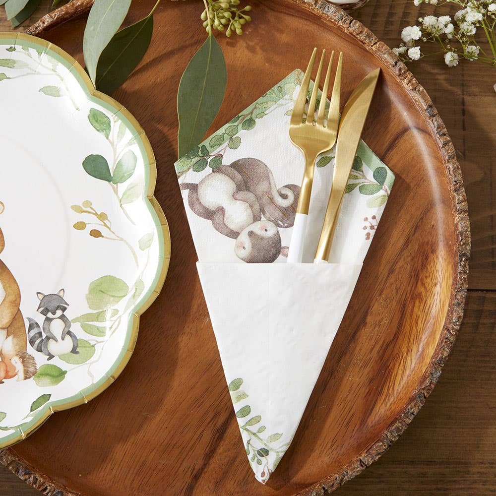 Kate Aspen - Woodland Baby 2 Ply Paper Napkins (Set of 30)