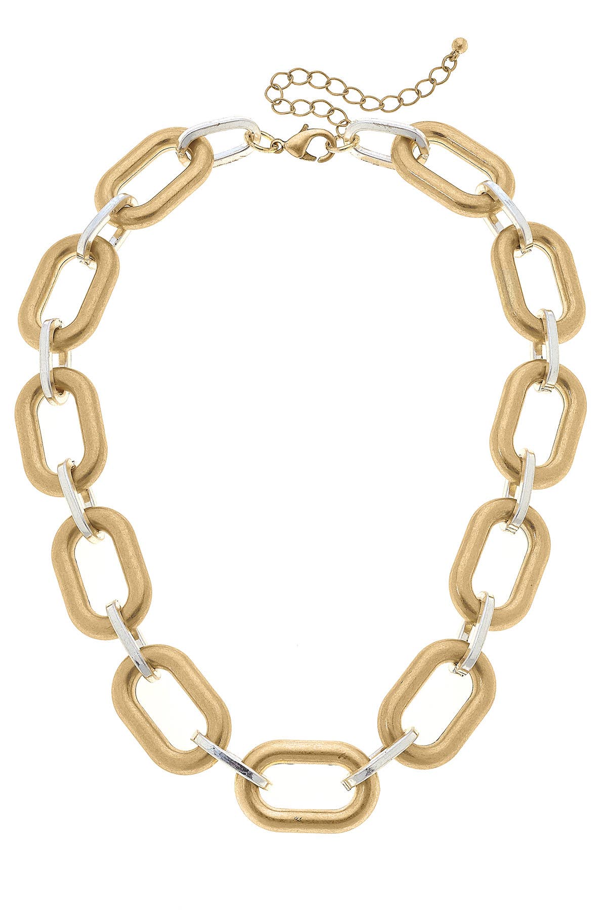 Canvas Style - Mallory Linked Necklace in Satin Two Tone