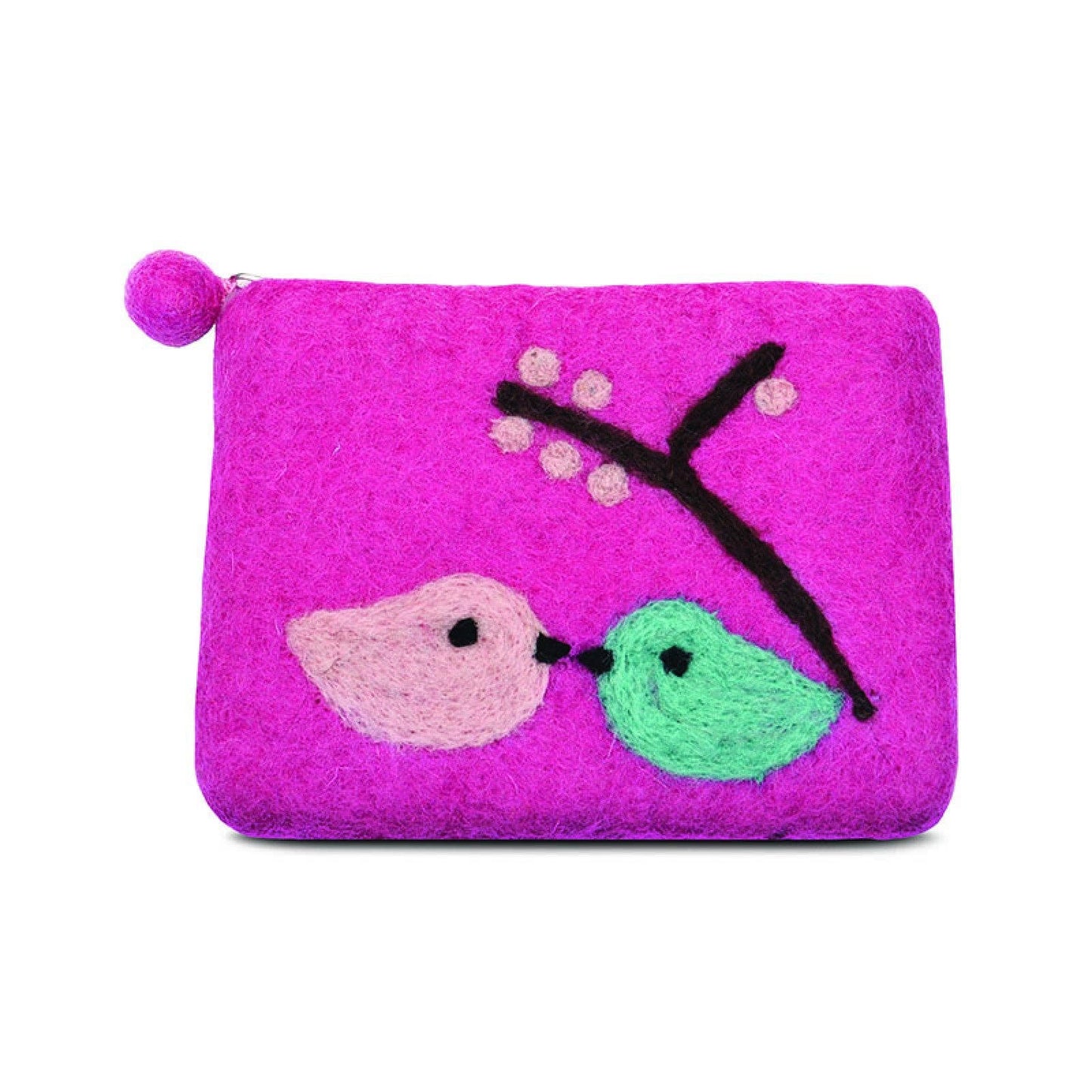 BNB Crafts Inc. - Two Love Bird coin purse: Green