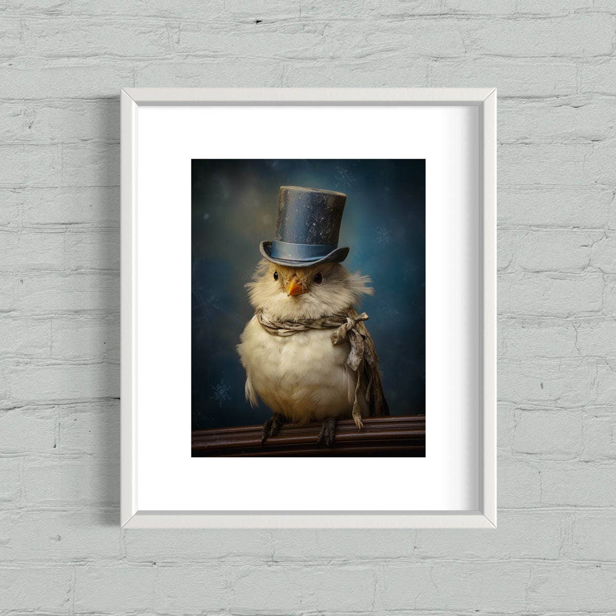 Salty Alyce - Gentleman Bird Vintage Portrait Wall Art 39AS