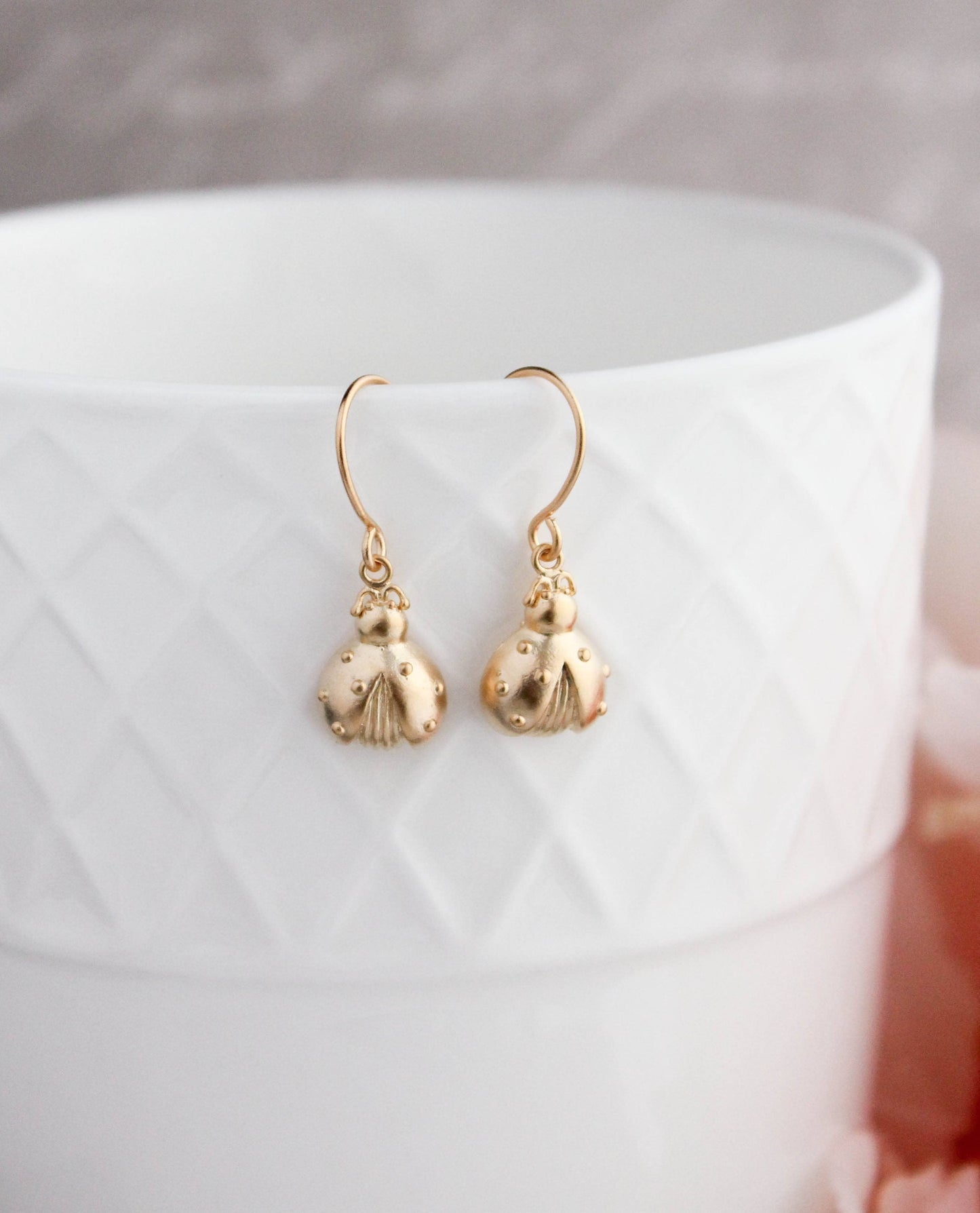 A Pocket of Posies - Small Ladybug Earrings