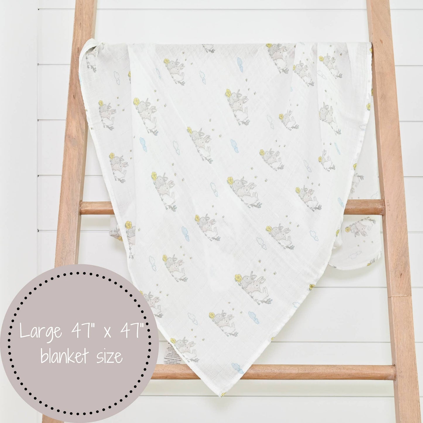 LollyBanks - SomeBunny Loves You Baby Easter Swaddle Blanket