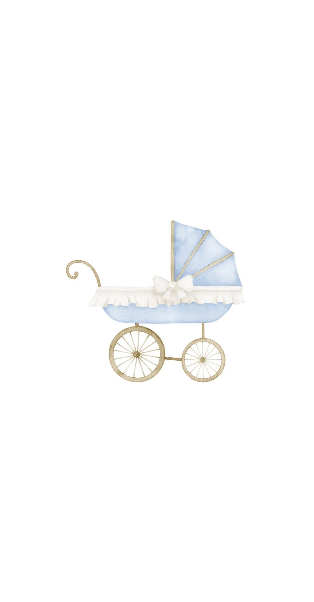 Altoonastore - Blue Baby Carriage - Printed Guest Towel