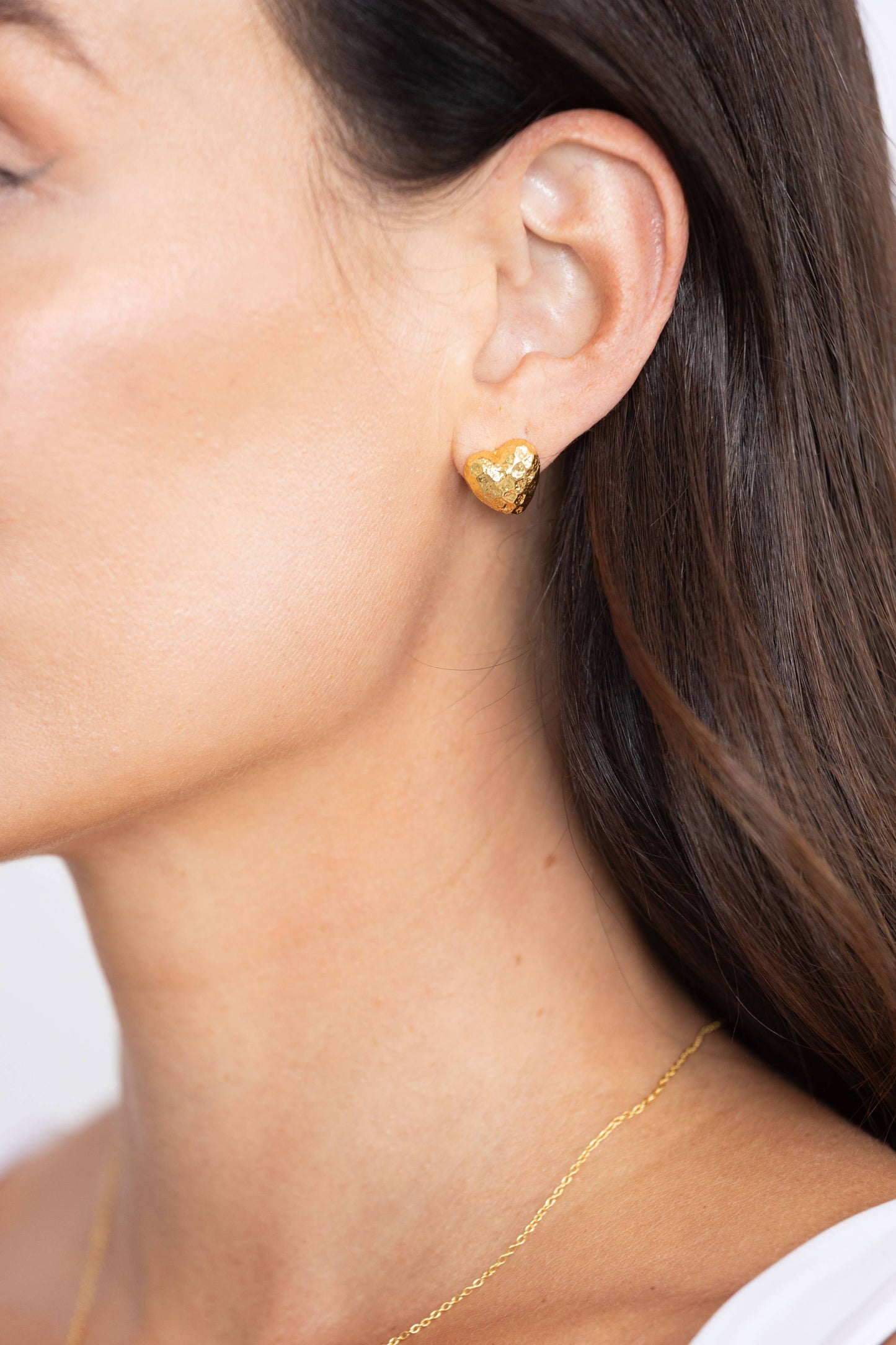 Sahira Jewelry Design - Corinne Heart Studs