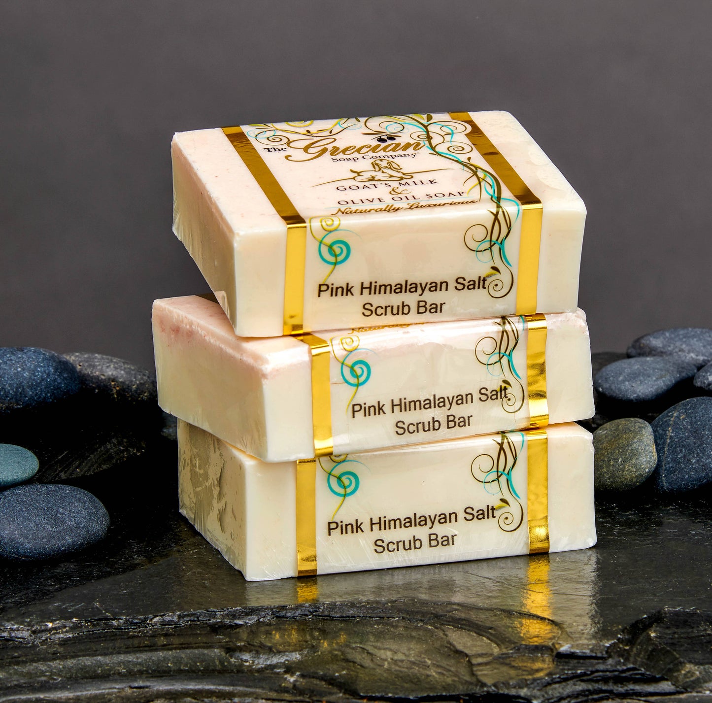 The Grecian Soap Company - Pink Himalayan Salt Scrub Bar