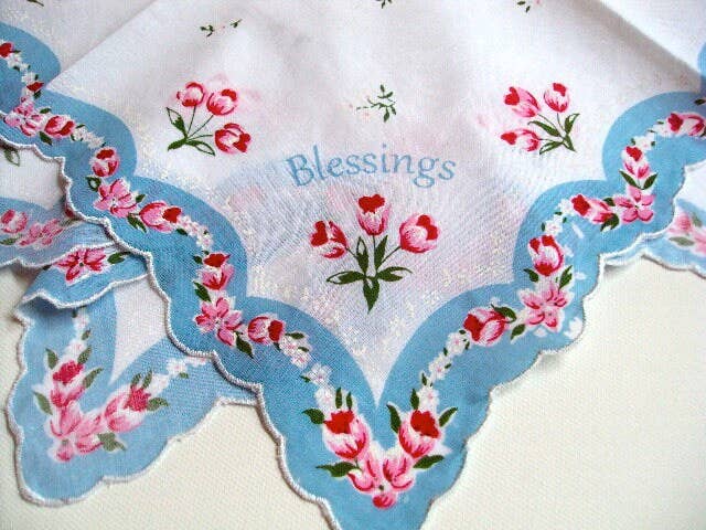 MOMENTS IN THYME - Blessings Keepsake Hanky Card: Mother Hankie