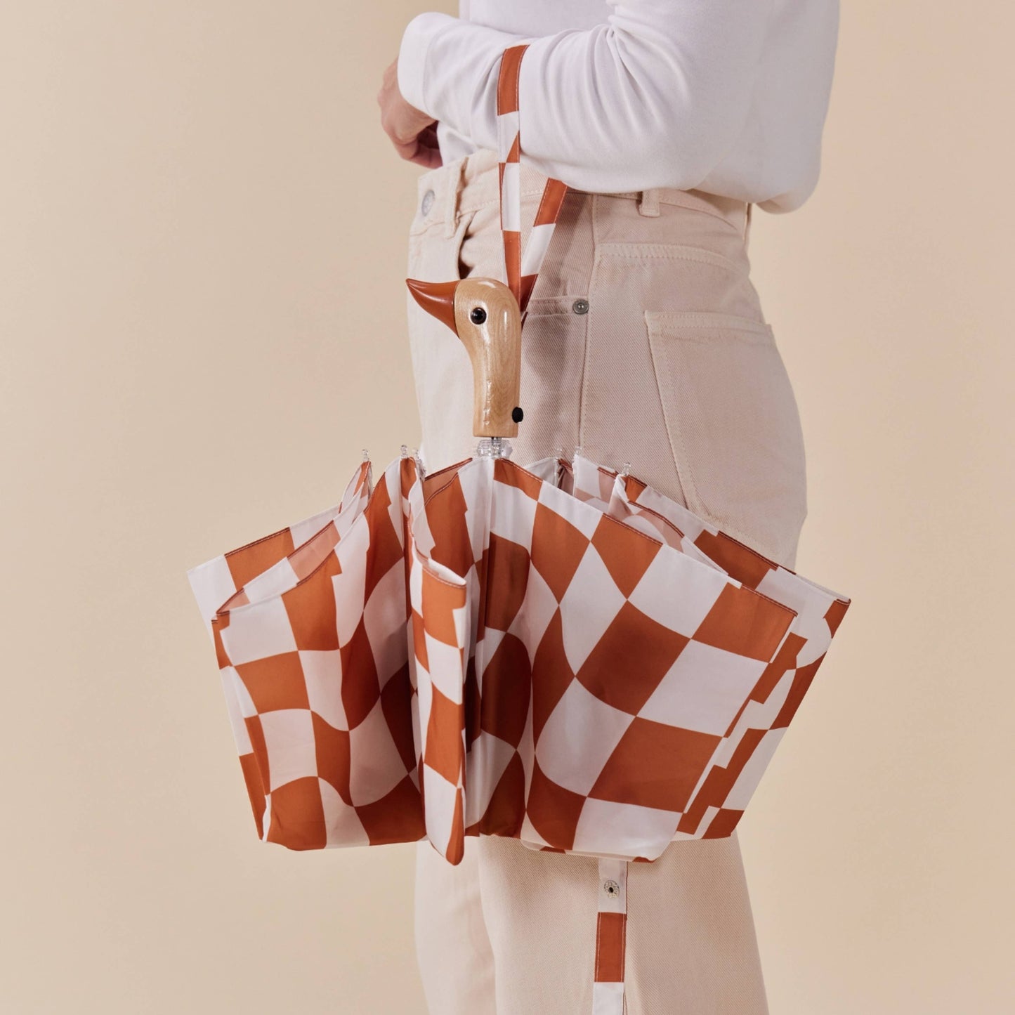 Original Duckhead US - Peanut Butter Checkers Eco-Friendly Umbrella
