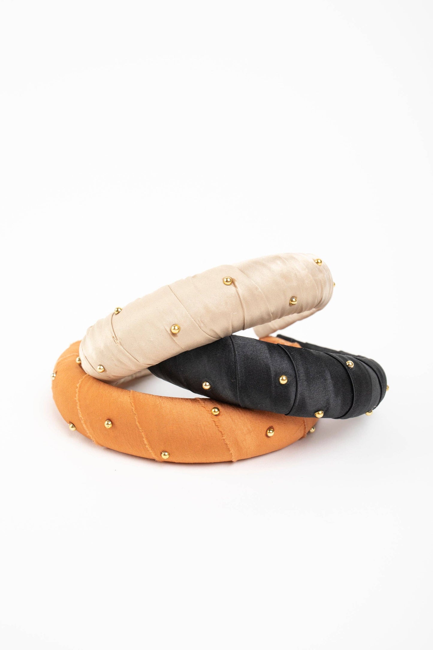Violet & Brooks - Jayne Puff Headband: Cream