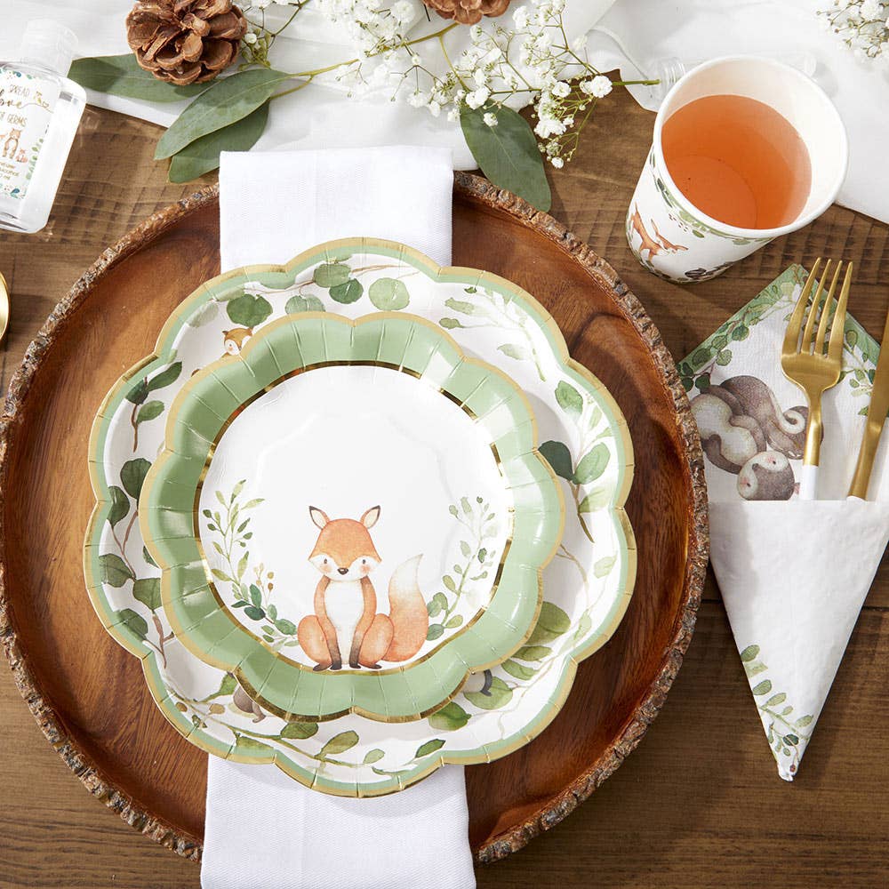Kate Aspen - Woodland Baby 7 in. Premium Paper Plates (Set of 16)