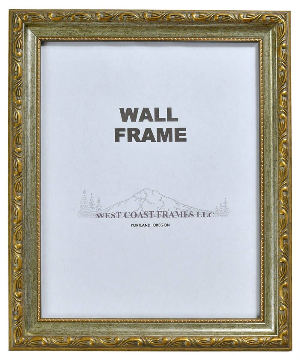West Coast Frames LLC - 301GS - 1-1/4" Gold/Silver Antique Filagree Picture Frame: Gold/Silver / 8x10