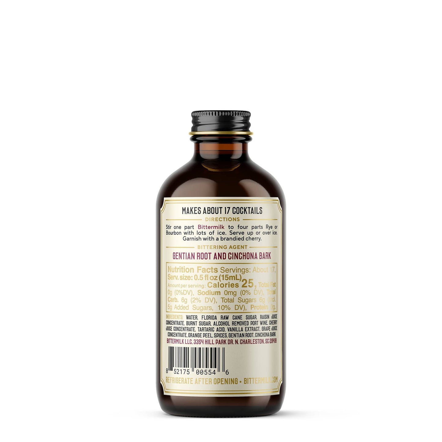 Bittermilk Bottling Co. - Bourbon Barrel Aged Manhattan Cocktail Mixer