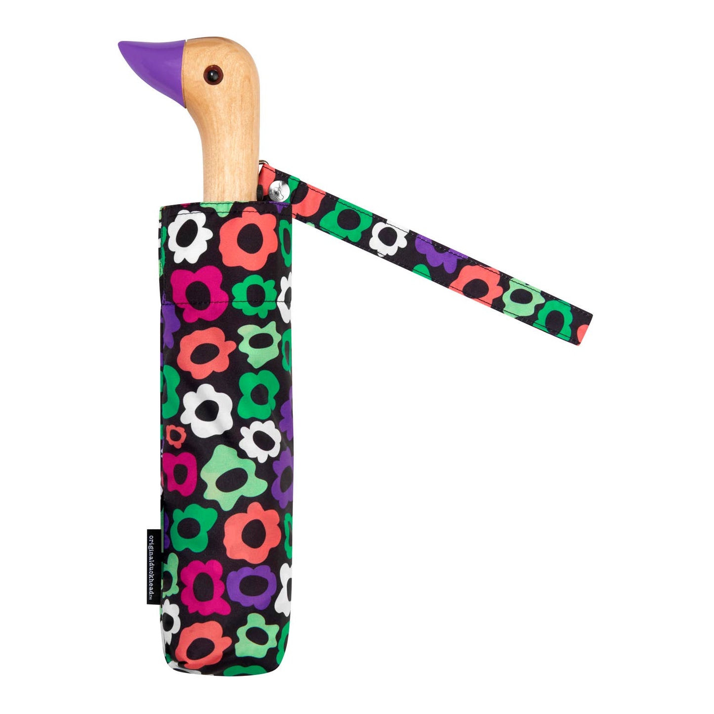 Original Duckhead US - Flower Maze Compact Eco-Friendly Wind Resistant Umbrella