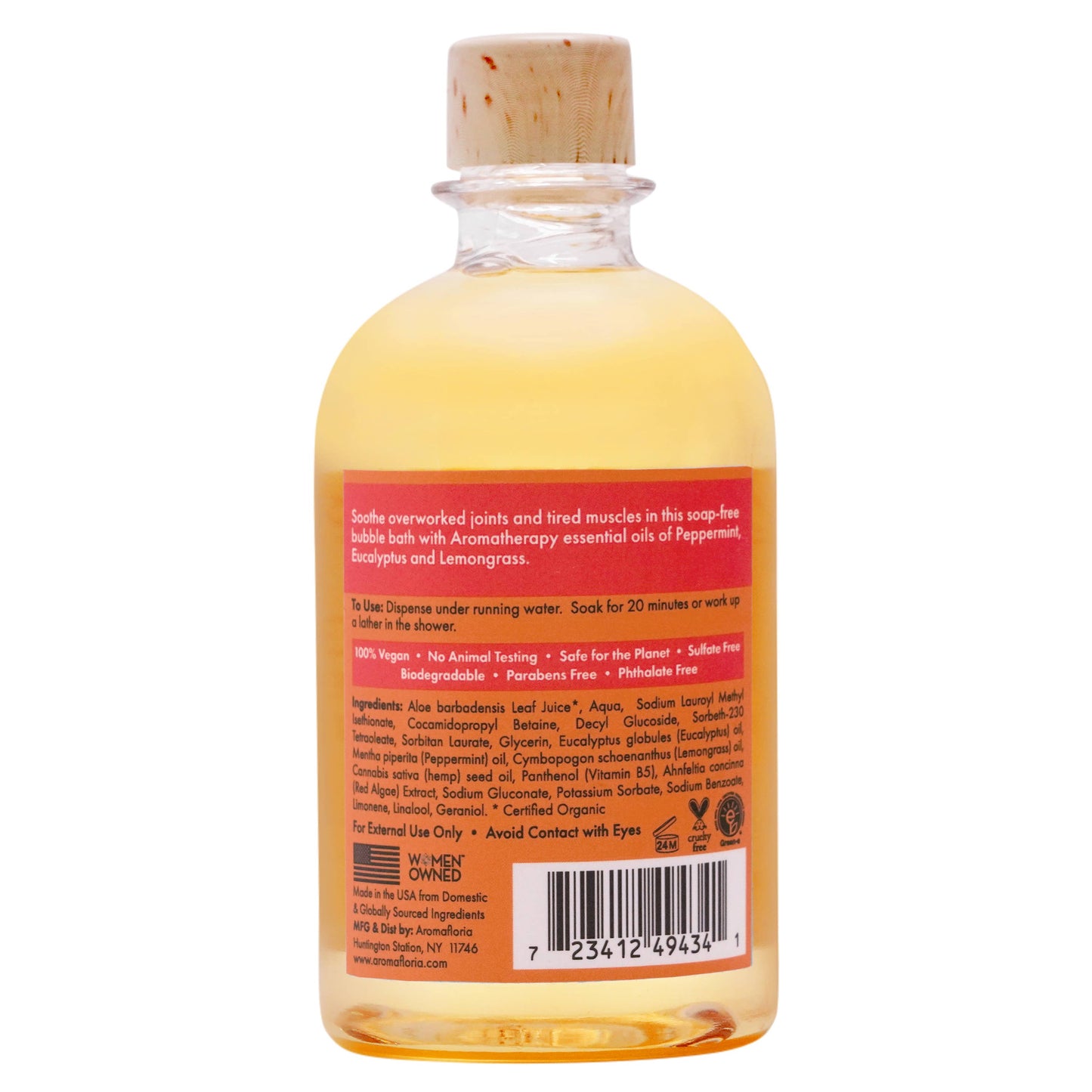 Aromafloria Essentials - Muscle Soak Recover Bubble Bath