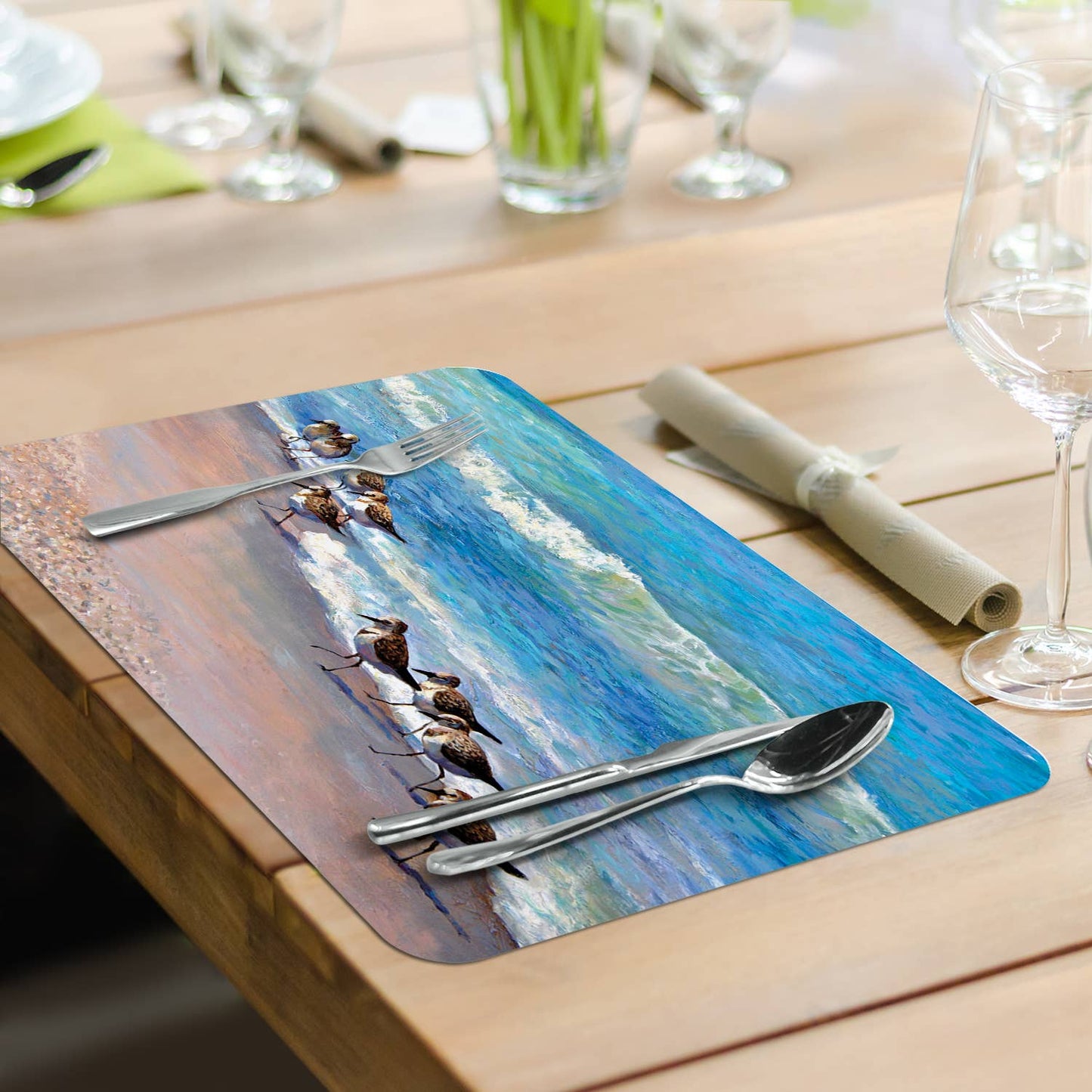 CounterArt/Highland Home/Thirstystone - Ocean View Reversible Rectangular Plastic Placemat