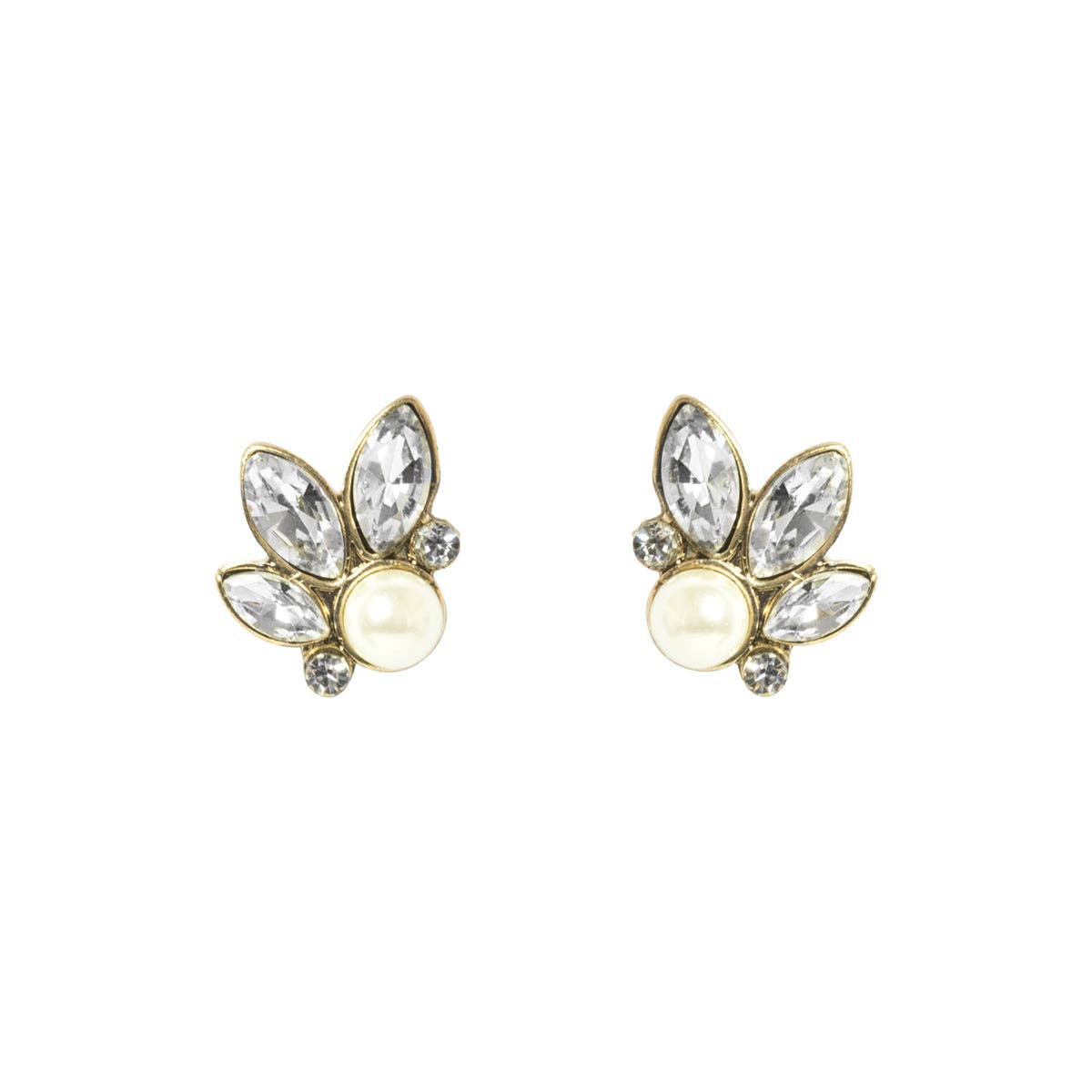 Lovett & Co - Leaf & Pearl Earring