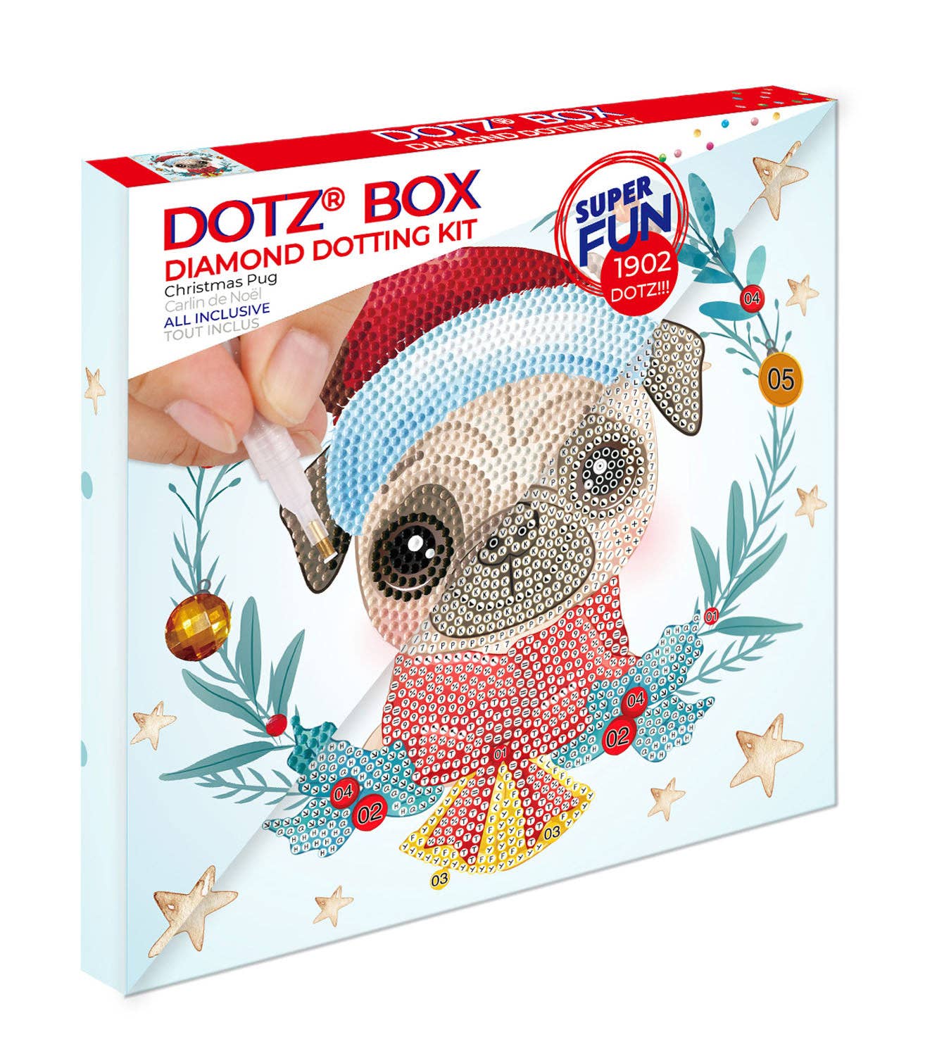 DIAMOND DOTZ® - Dotz Box Christmas Pug