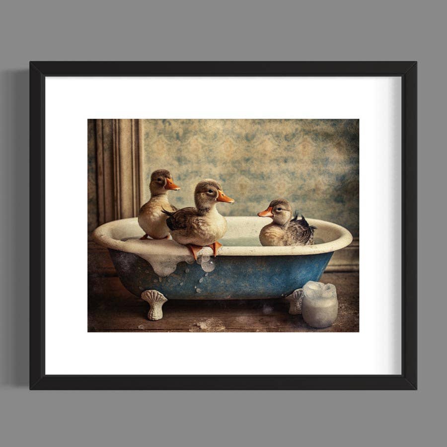 Salty Alyce - Ducks in the Bathtub Wall Decor AXS14