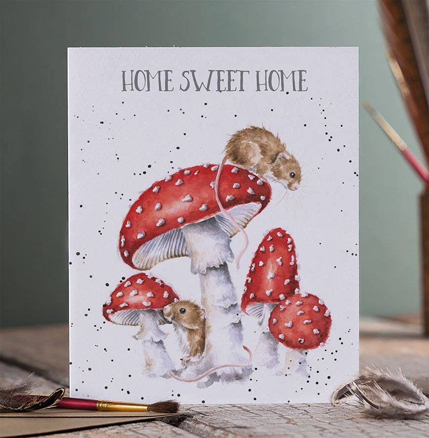 Wrendale Designs - Home Sweet Home Single Greeted Card