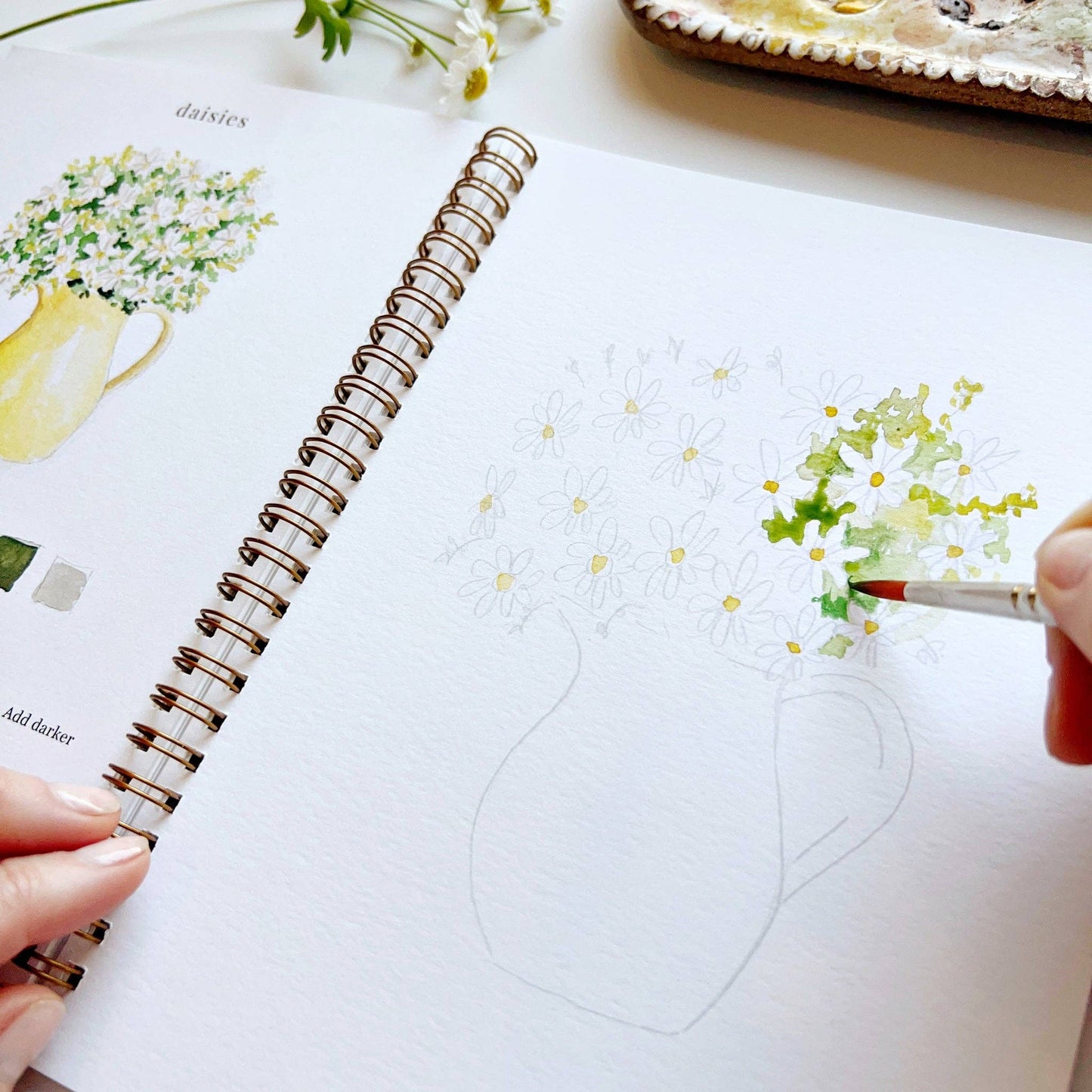 emily lex studio - Flowers watercolor workbook presale