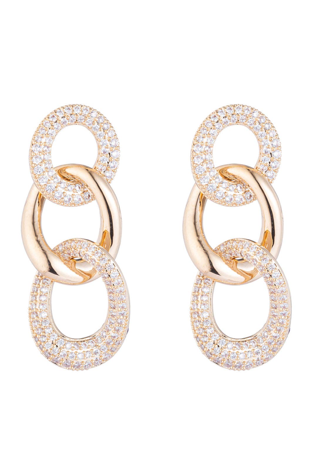 Eye Candy Los Angeles - Chain Link Drop Earrings