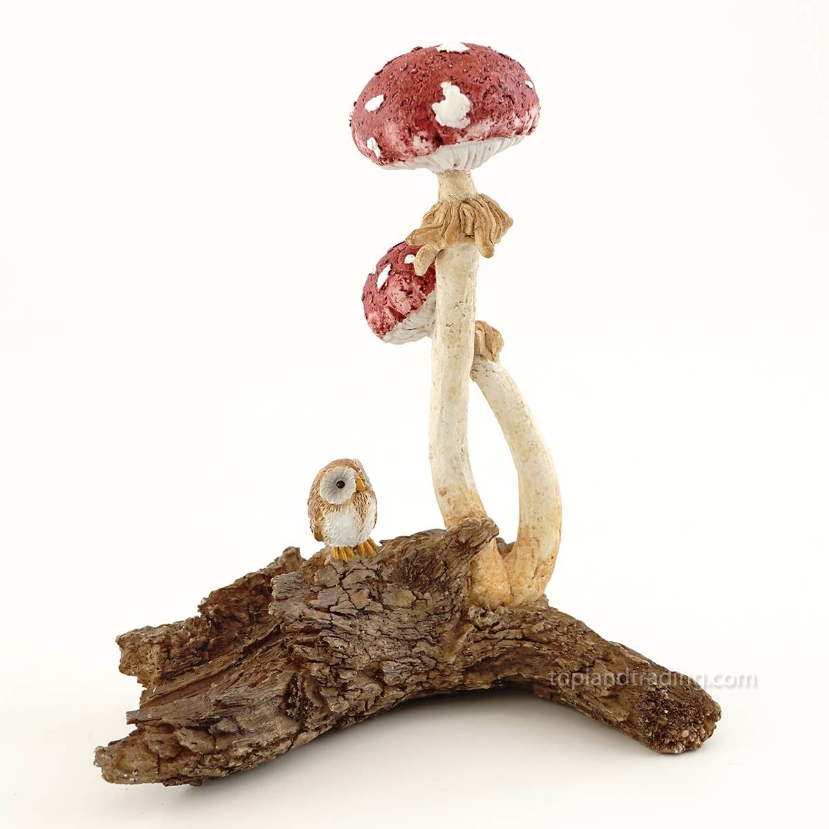 Top Land Trading - Owl With Red Mushrooms