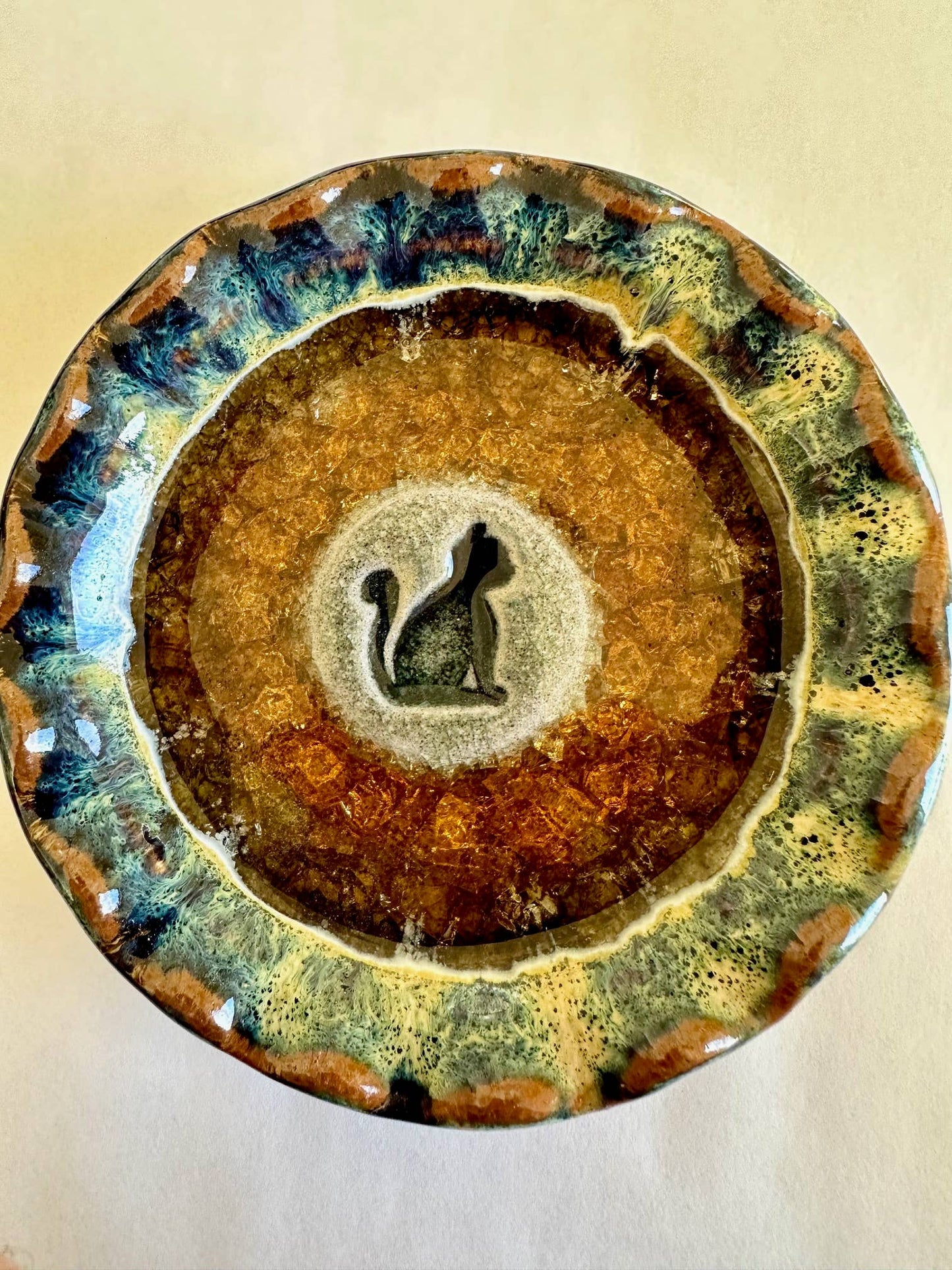Down to Earth Pottery - Icon Dish Cat