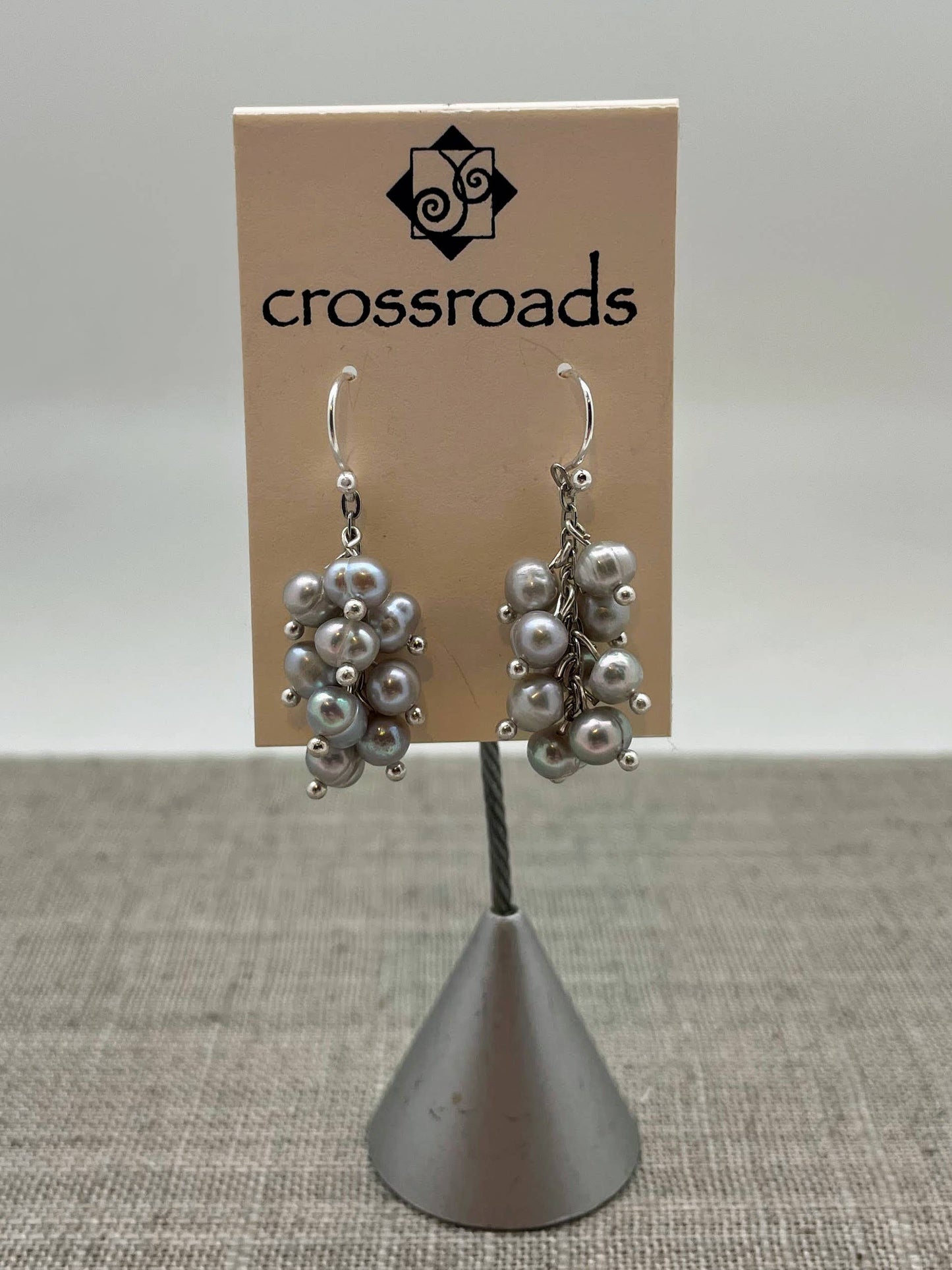 Crossroads Accessories Inc - Pebble Pearl Earrings: WHG